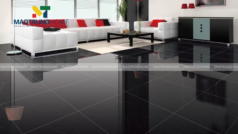 Gạch đen bóng kiếng hiện đại (Mẫu 5)