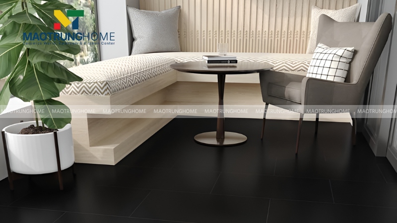 Gạch đen men mờ tinh tế (Mẫu 1)