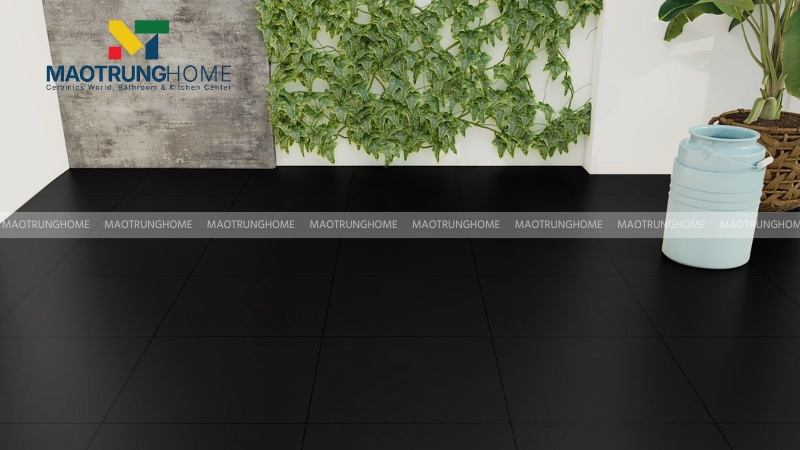 Gạch đen men mờ tinh tế (Mẫu 3)