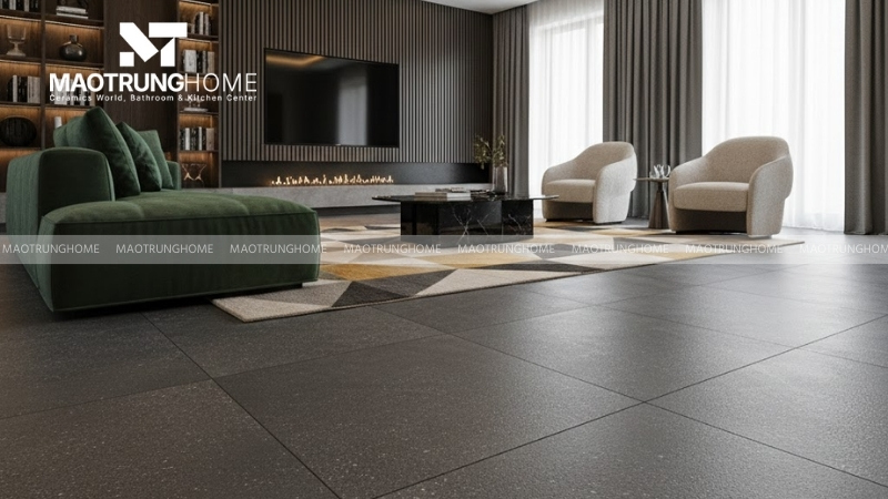 Gạch đen nhám chống trơn trượt (Mẫu 5)