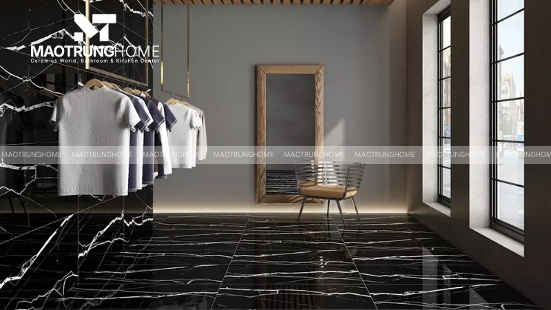 Gạch đen vân đá sang trọng (Mẫu 2)