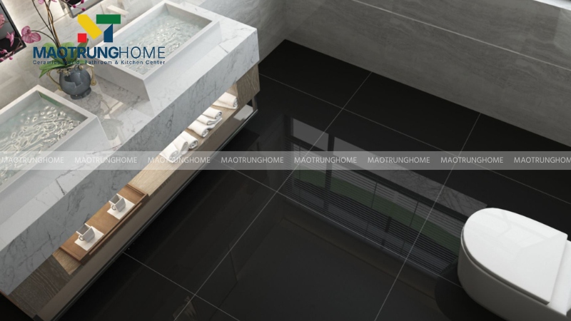 Gạch đen bóng kiếng hiện đại (Mẫu 3)