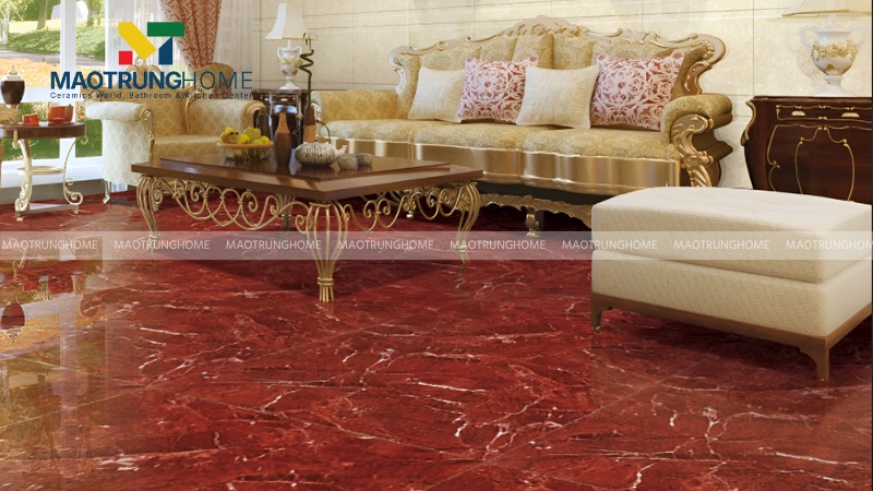 Gạch Porcelain và Granite vân đá đỏ