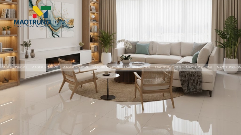 Mẫu gạch màu mỡ gà trơn thanh lịch (Mẫu 6)
