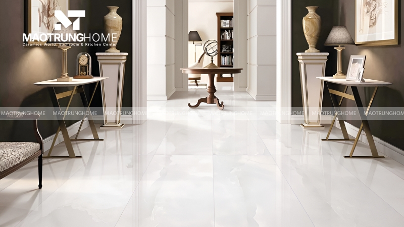 Gạch trắng ánh kim và ngọc trai (Mẫu 2)