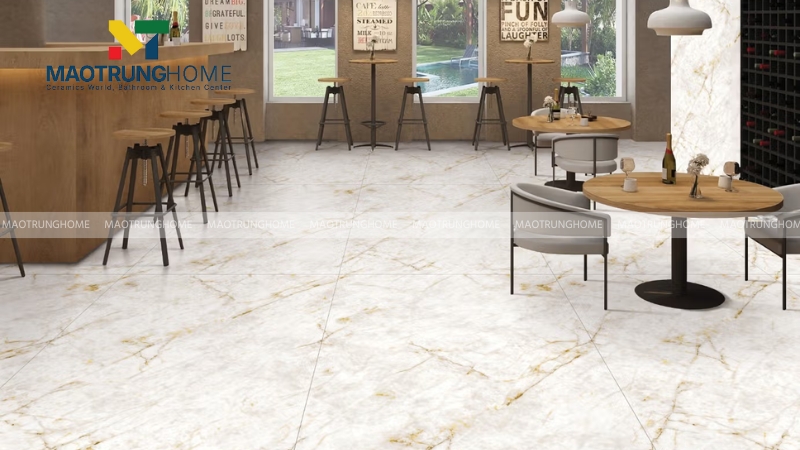 Gạch trắng ánh kim và ngọc trai (Mẫu 5)