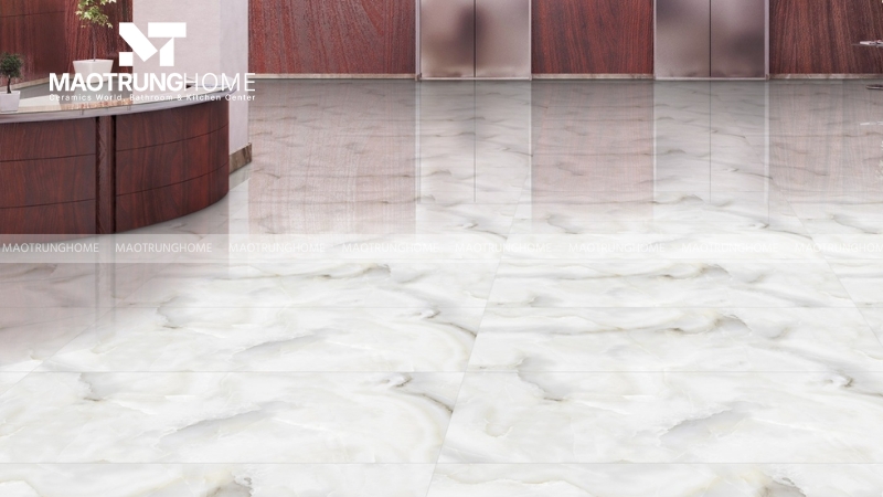 Gạch trắng vân mây và vân khói (Mẫu 2)