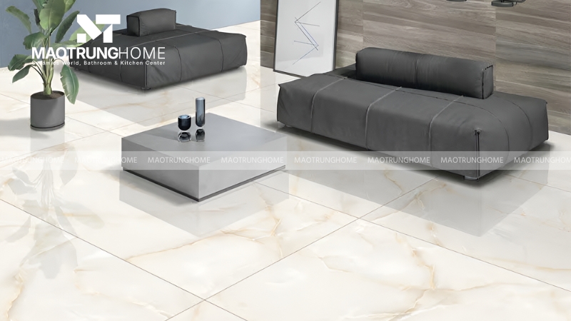 Gạch trắng vân mây và vân khói (Mẫu 3)