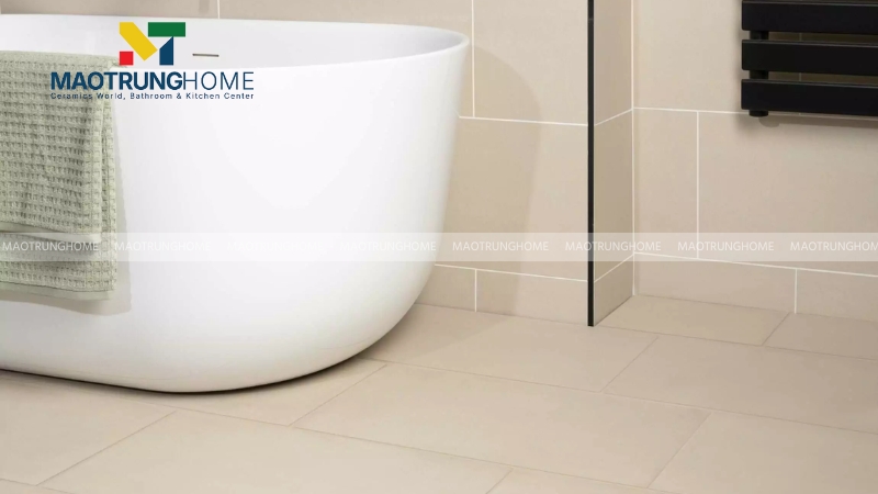 Gạch vàng kem bề mặt trơn tối giản (Mẫu 2)