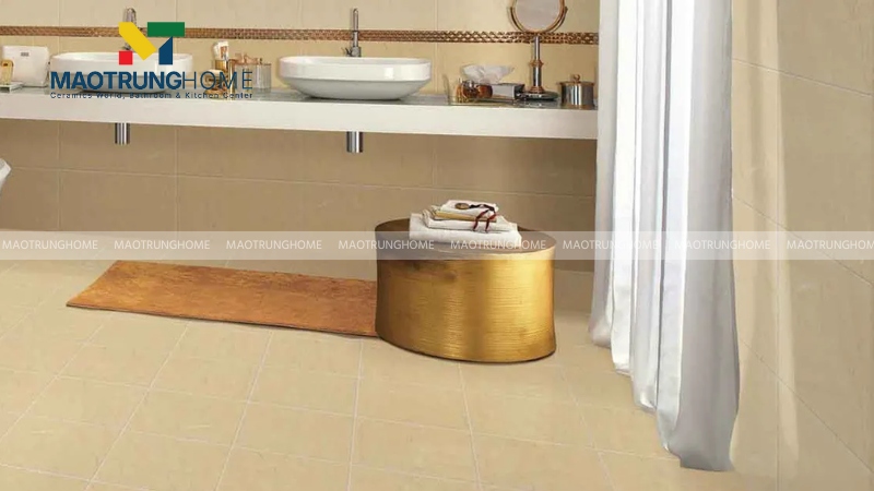 Ý nghĩa gạch lát nền màu vàng nâu phong thủy thu hút tài lộc