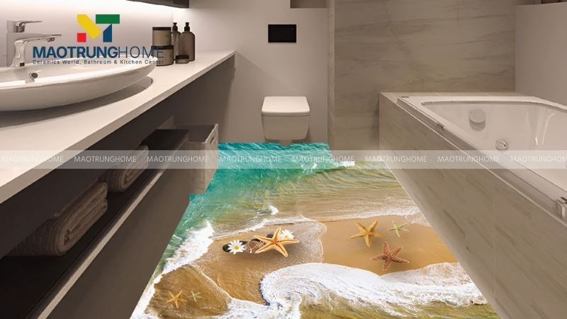 Giải thích định nghĩa gạch lát nền nhà tắm 3D là gì