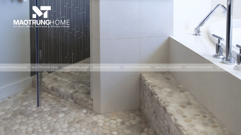 Mẫu gạch sỏi lát nền nhà tắm đẹp theo xu hướng (Mẫu 9)