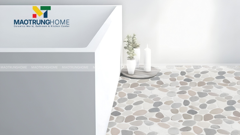 Mẫu gạch sỏi lát nền nhà tắm đẹp theo xu hướng (Mẫu 10)