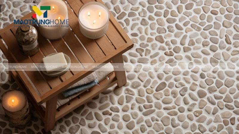 Mẫu gạch sỏi lát nền nhà tắm đẹp theo xu hướng (Mẫu 11)