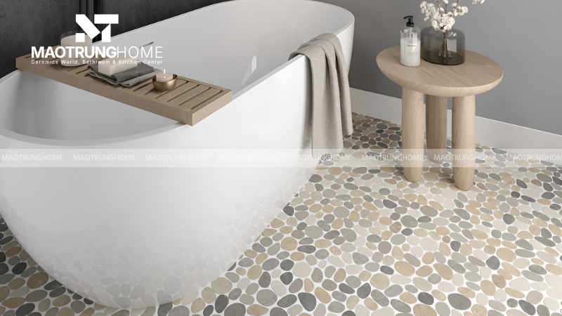 Mẫu gạch sỏi lát nền nhà tắm đẹp theo xu hướng (Mẫu 12)