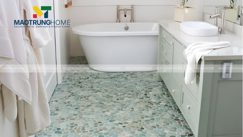 Mẫu gạch sỏi lát nền nhà tắm đẹp theo xu hướng (Mẫu 1)
