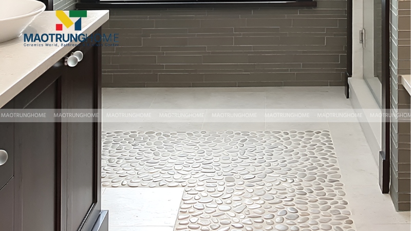 Mẫu gạch sỏi lát nền nhà tắm đẹp theo xu hướng (Mẫu 2)