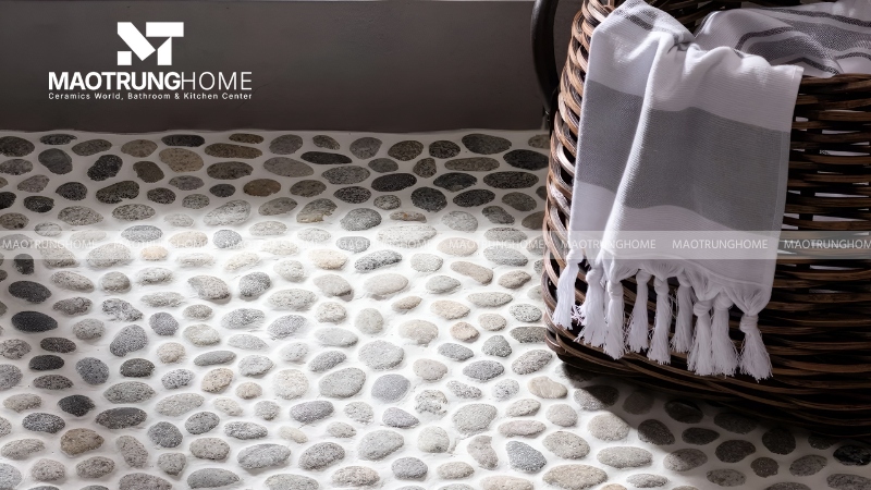 Mẫu gạch sỏi lát nền nhà tắm đẹp theo xu hướng (Mẫu 7)