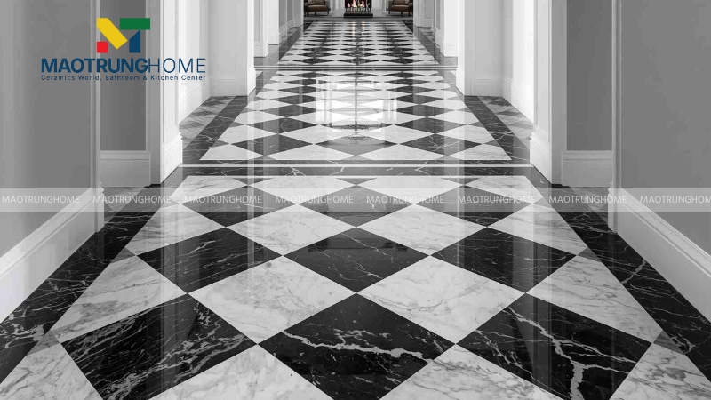 Gạch viền giả đá và vân mây cao cấp (Mẫu 1)