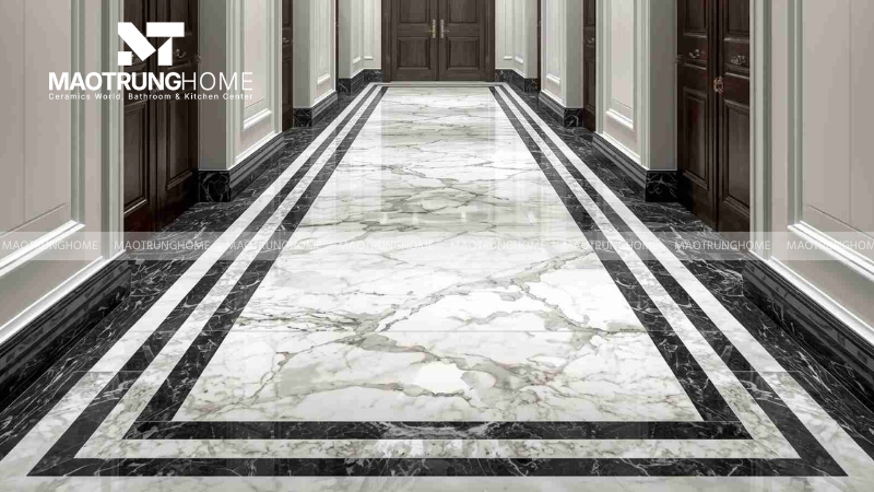 Gạch viền giả đá và vân mây cao cấp (Mẫu 2)