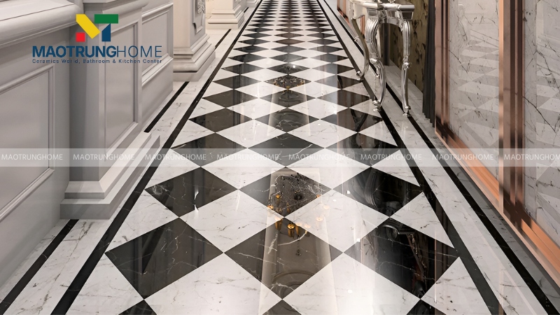 Gạch viền giả đá và vân mây cao cấp (Mẫu 4)