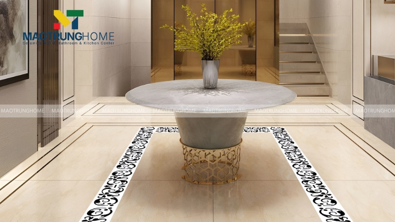 Chọn gạch viền lát nền cho hành lang và lối đi dẫn vào các phòng