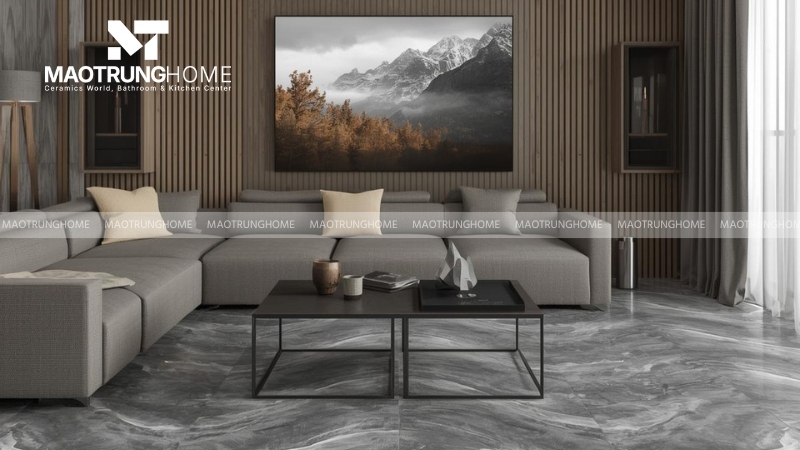 Mẫu gạch xám vân mây hiện đại (Mẫu 7)