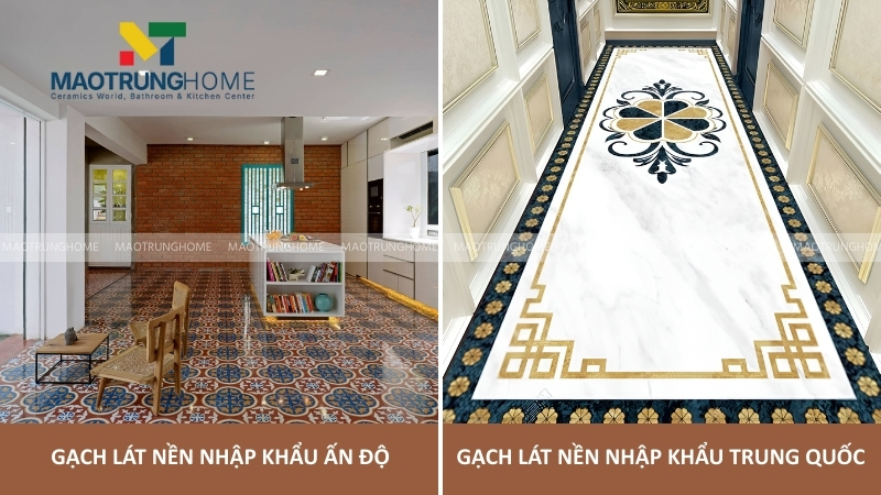 Gạch Ấn Độ và Trung Quốc tối ưu chi phí