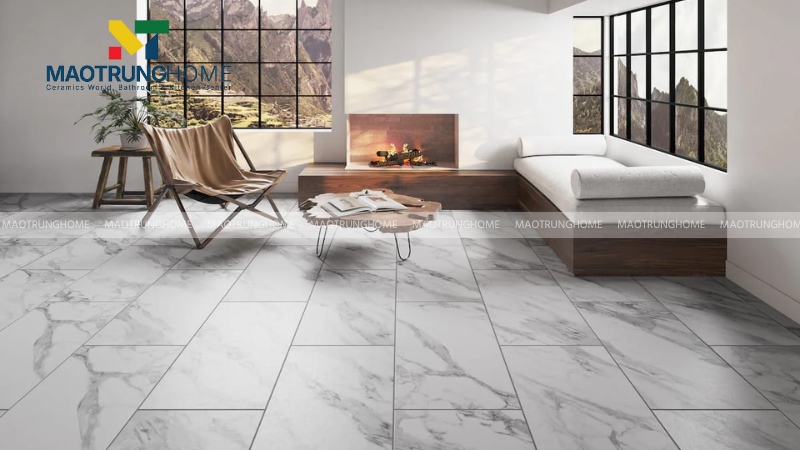 Gạch lát nền cao cấp nhập khẩu vân đá Marble (Mẫu 2)