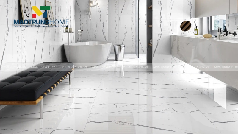 Gạch lát nền cao cấp nhập khẩu vân đá Marble (Mẫu 3)
