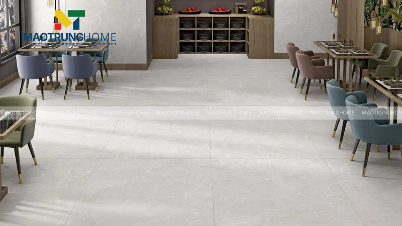 Mẫu gạch trắng sữa men mờ matt (Mẫu 2)