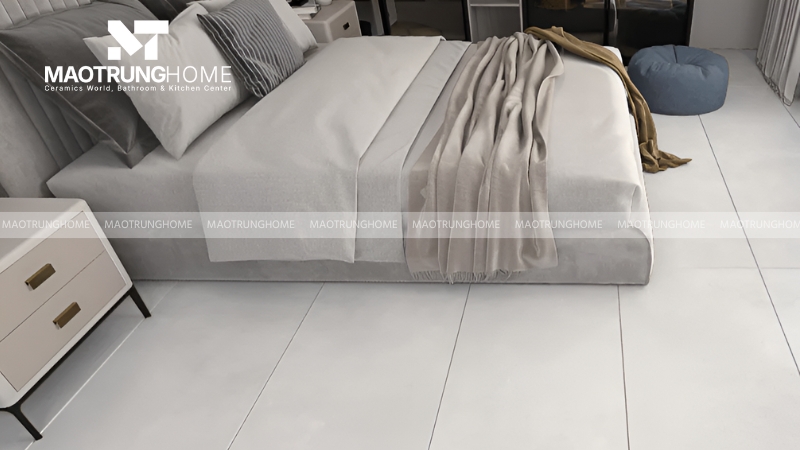 Mẫu gạch trắng sữa men mờ matt (Mẫu 3)