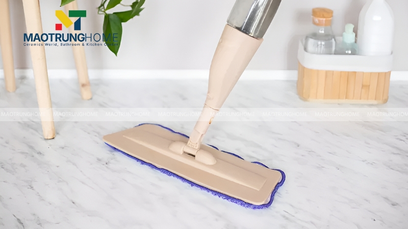 Hướng dẫn vệ sinh và bảo quản sàn gạch trắng sữa