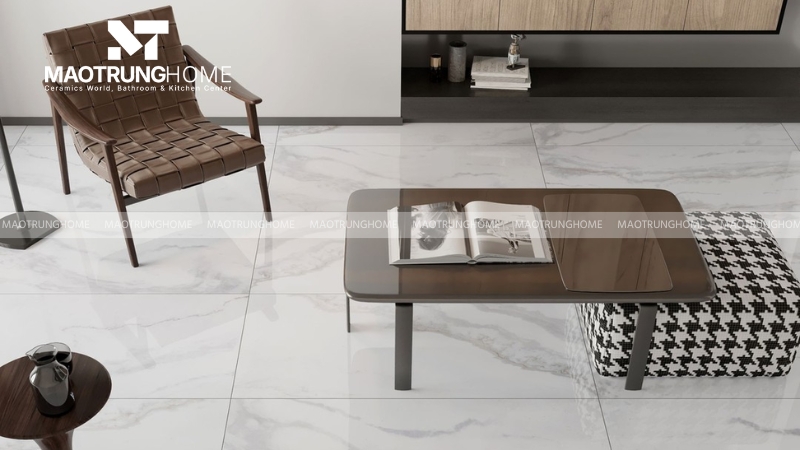 Mẫu gạch trắng sữa vân đá marble (Mẫu 1)