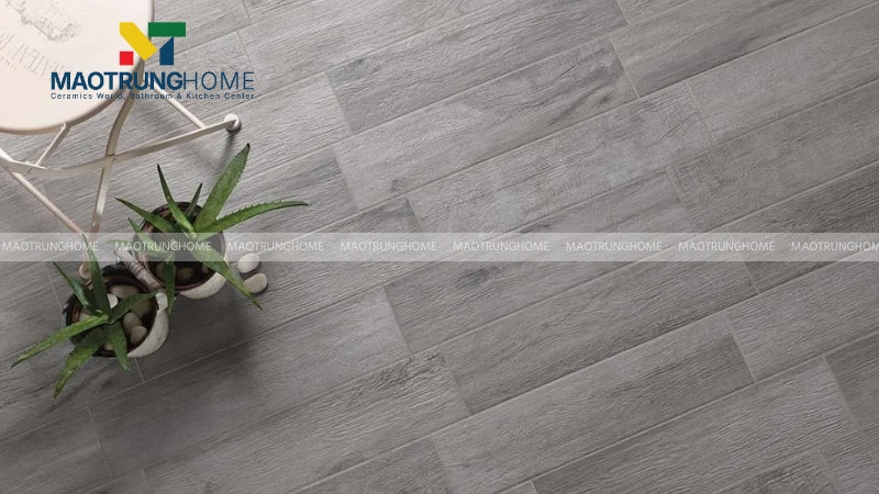 Kích thước gạch xám vân gỗ 15x60 cm thông dụng