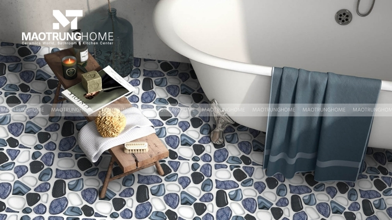 Mẫu gạch giả sỏi và giả đá 3D (Mẫu 3)