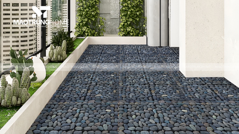 Mẫu gạch giả sỏi và giả đá 3D (Mẫu 2)