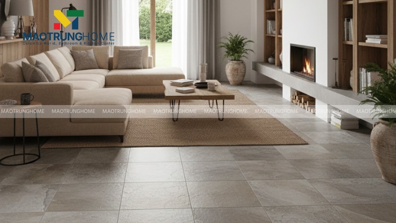 Gạch 70x70 giả đá tự nhiên mộc mạc (Mẫu 1)