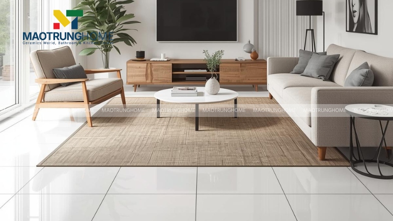 Gạch 70x70 đơn sắc tối giản (Mẫu 2)