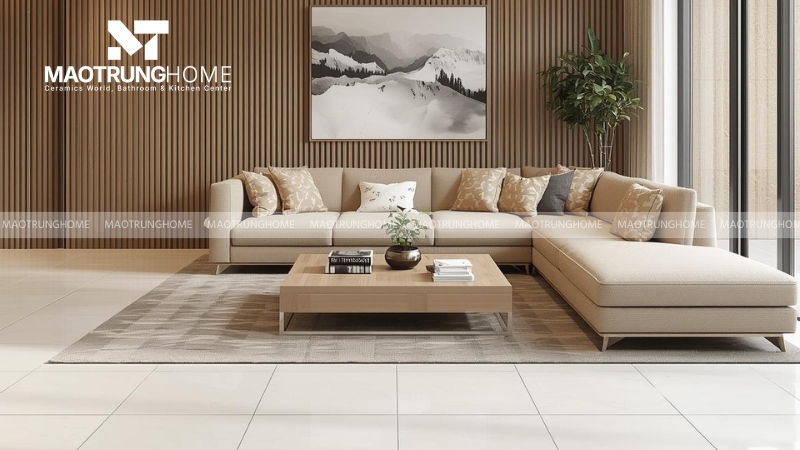 Gạch 70x70 đơn sắc tối giản (Mẫu 3)