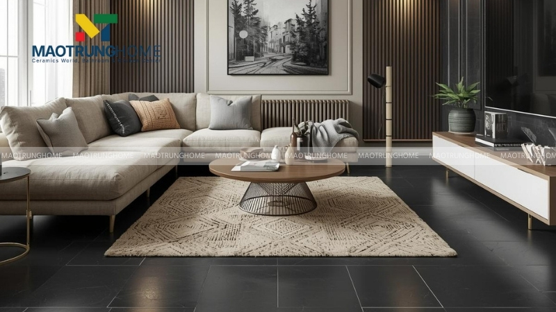Gạch 70x70 đơn sắc tối giản (Mẫu 5)