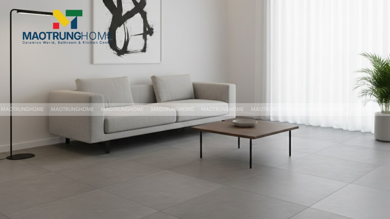 Gạch 70x70 vân xi măng phong cách hiện đại (Mẫu 3)