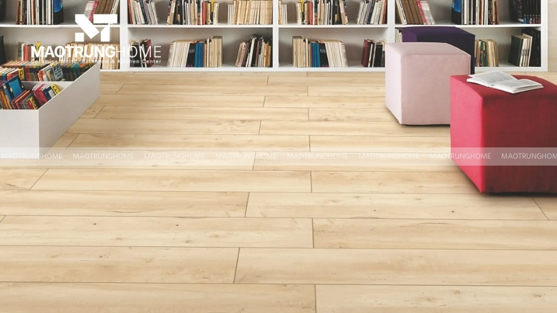 Gạch vân gỗ Ấn Độ ấm cúng cho phòng ngủ (Mẫu 5)