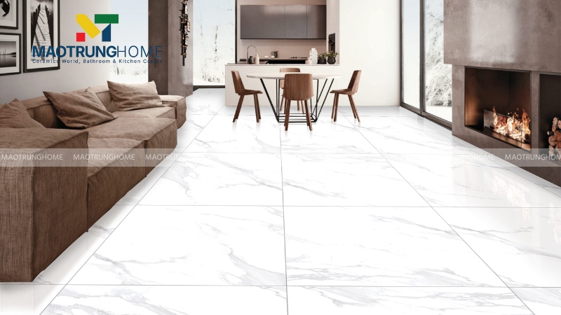 Gạch lát nền Ấn Độ 80x80 cho phòng khách và căn hộ (Mẫu 4)