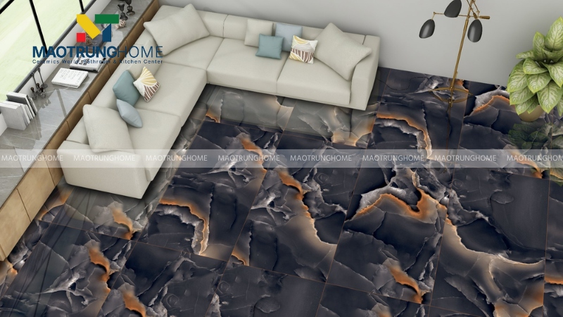 Gạch lát nền Ấn Độ 60x120 hiện đại cho không gian mở (Mẫu 2)