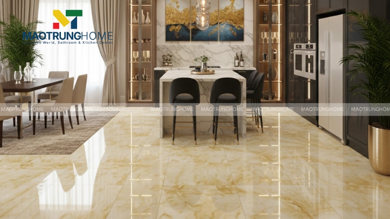 Gạch bóng kiếng vân lông thú 80x80 (Mẫu 1)