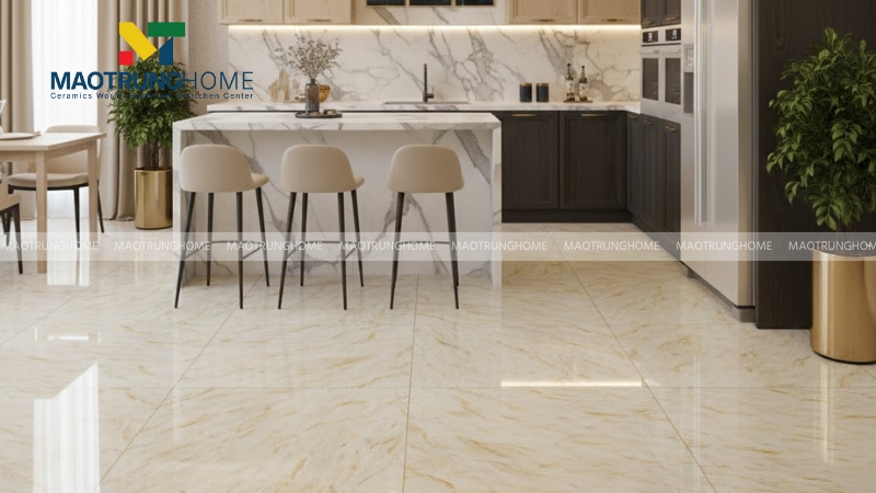 Gạch bóng kiếng vân lông thú 80x80 (Mẫu 2)