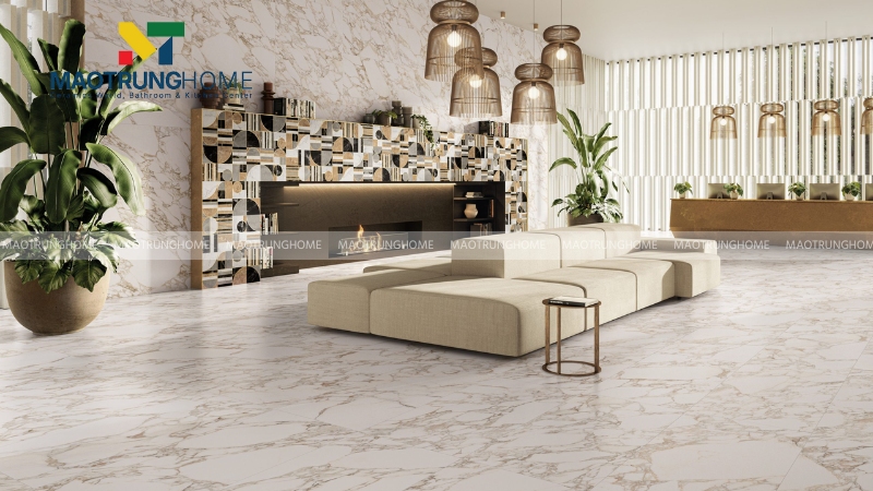 Chọn gạch cho phòng khách và sảnh chính