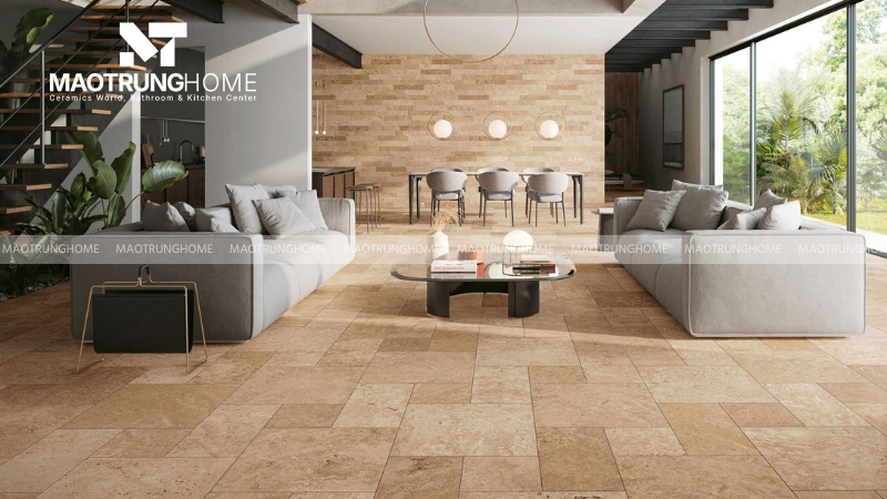 Gạch vân đá Travertine và Onyx