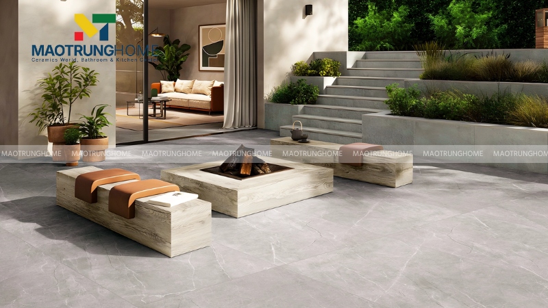 Gạch nhám cho sân vườn và khu vực ngoại thất